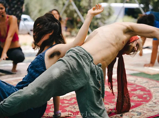 A participant in deep expressive movement